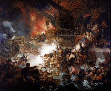 マザー・ブラウン ナイル海戦の海戦 Oil Paintings